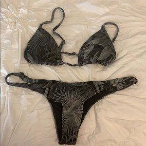 Printed RVCA Bikini (S Top M Bottoms)